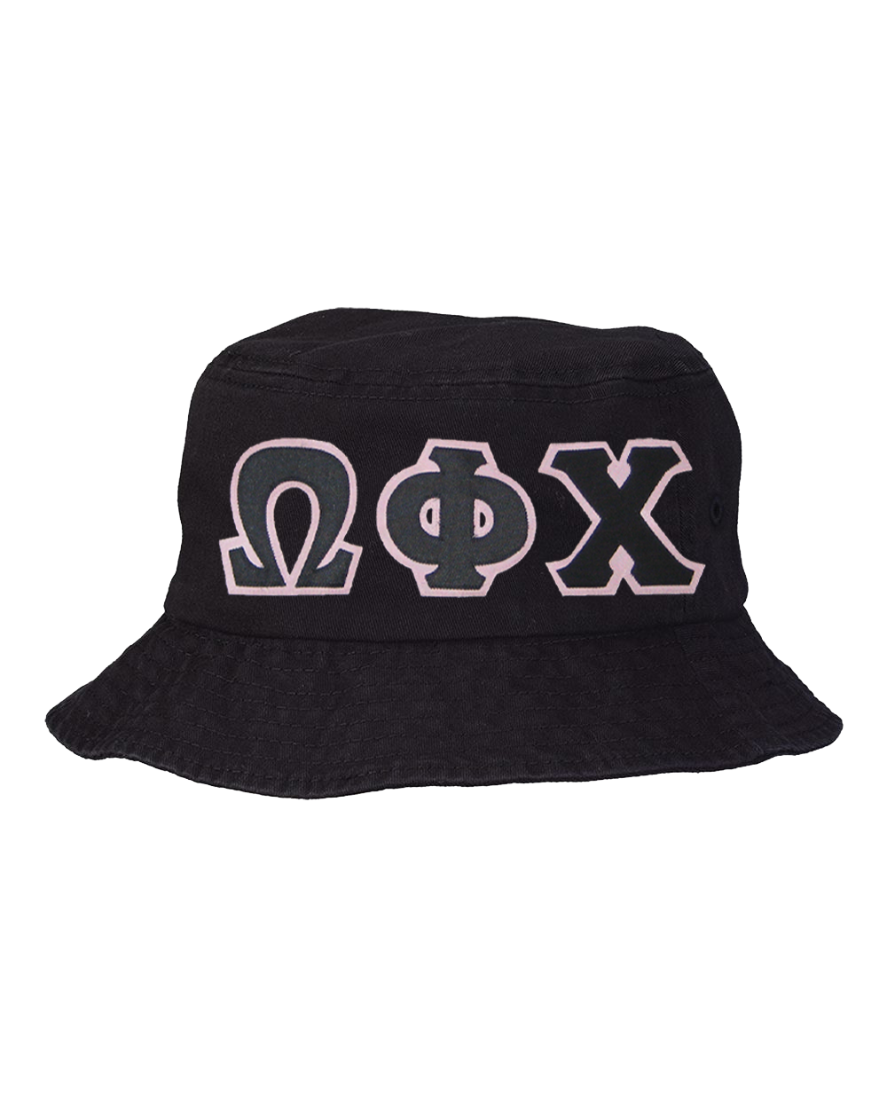 OPC Bucket Hat Black – Black on Pink