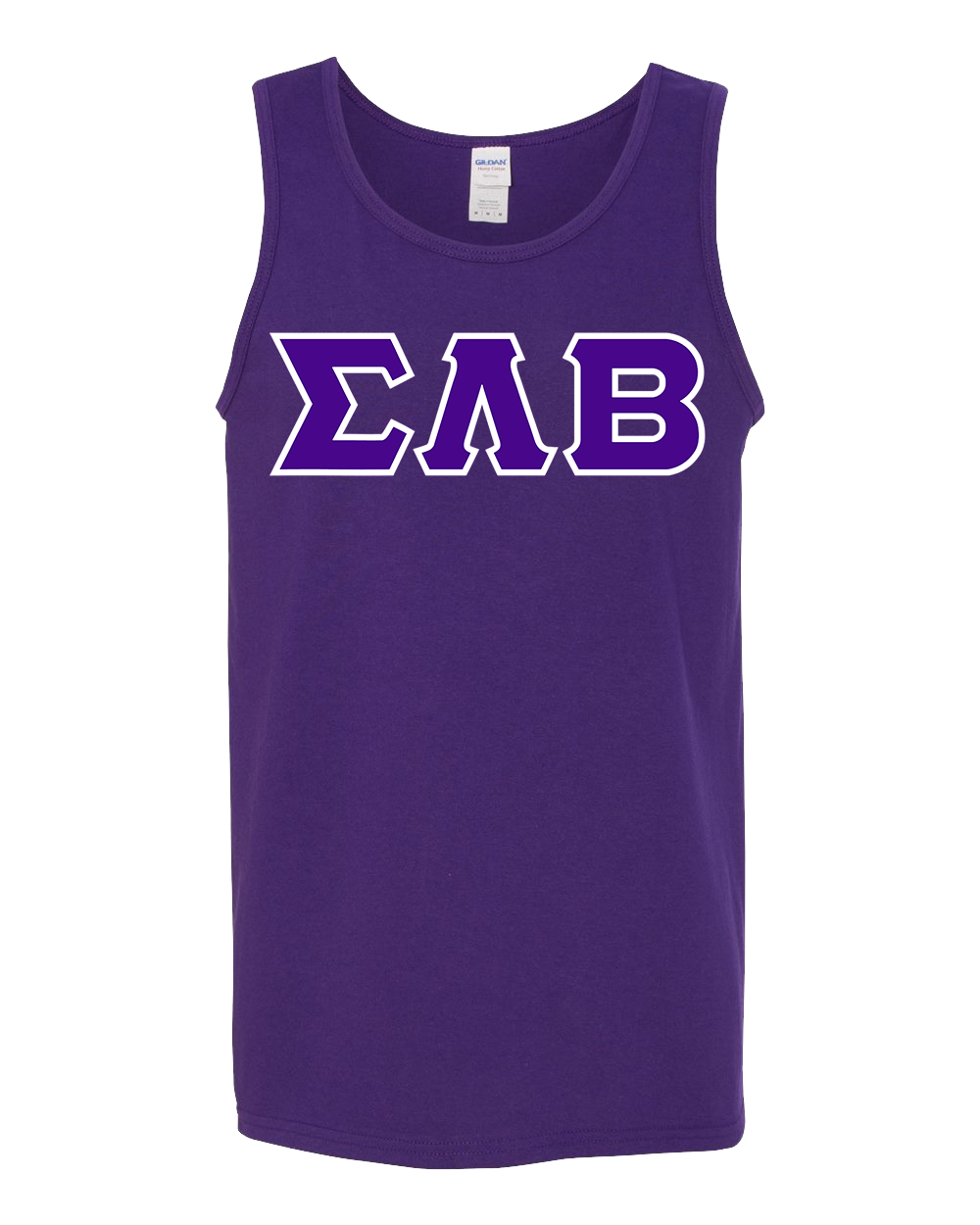 Purple SLB Tank Top – Purple on White